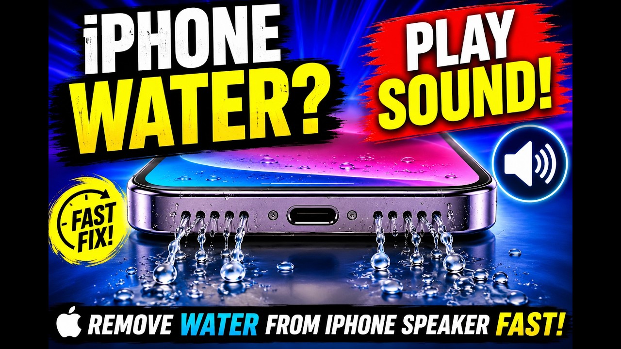 iPhone Water Eject Sound | Remove Water from iPhone Speaker Fast