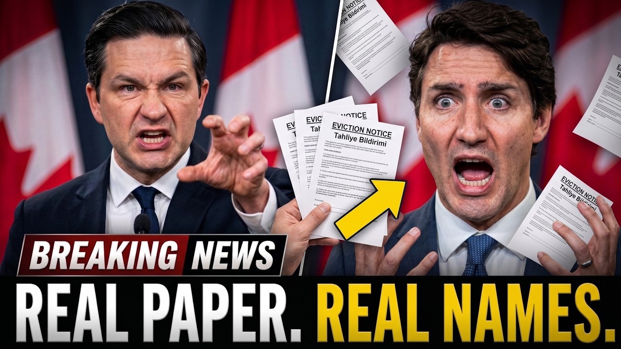 Just In: Poilievre Hands Trudeau Eviction Notices Live &mdash; 