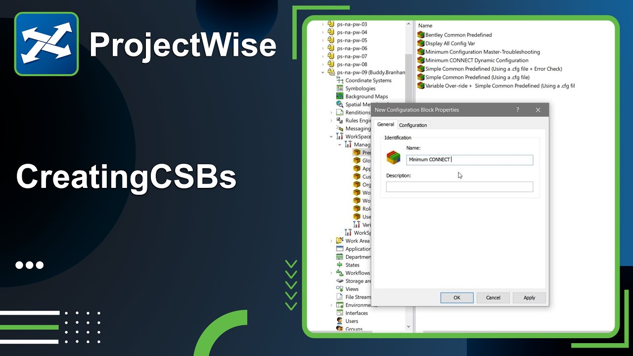 Lesson 5: Preparation: Creating and Applying Configuration Setting Blocks (CSBs)