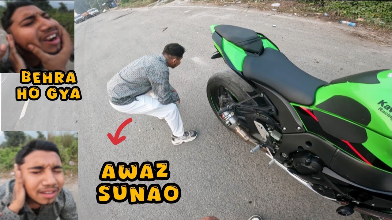 Zx10r Ki Awaz Se Bacha Behra Ho Gya 😱 Kaan Phat Gya 😡