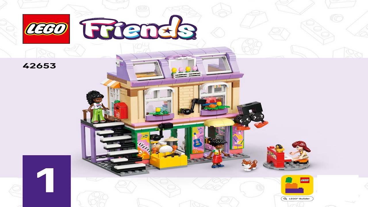 🐧 LEGO instructions 🐧 Friends 🐧 42653 🐧 Music Shop & Apartment 🐧 Book 1 🐧