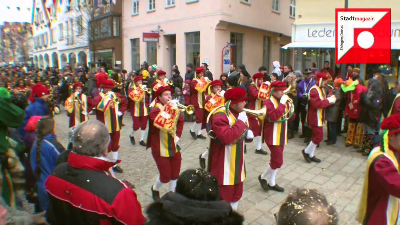 Großer Narrensprung in Ehingen zum Landschaftstreffen Donau 2013