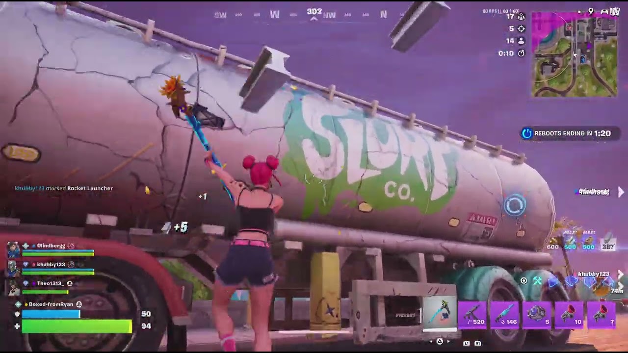 Fortnite reload geting to diamond on PS5