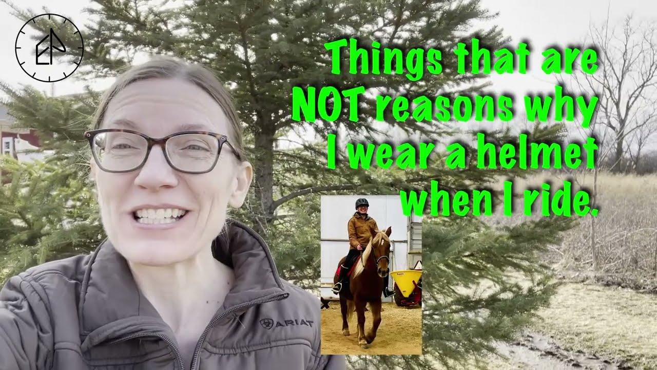 Why I wear a helmet when riding my horse.