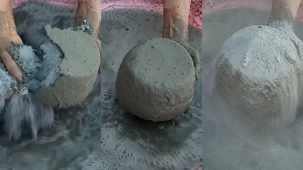 Asmr||Super soft dusty pure cement creamy||relaxing mouthwatering yummy paste play 💯 satisfaction 🥳