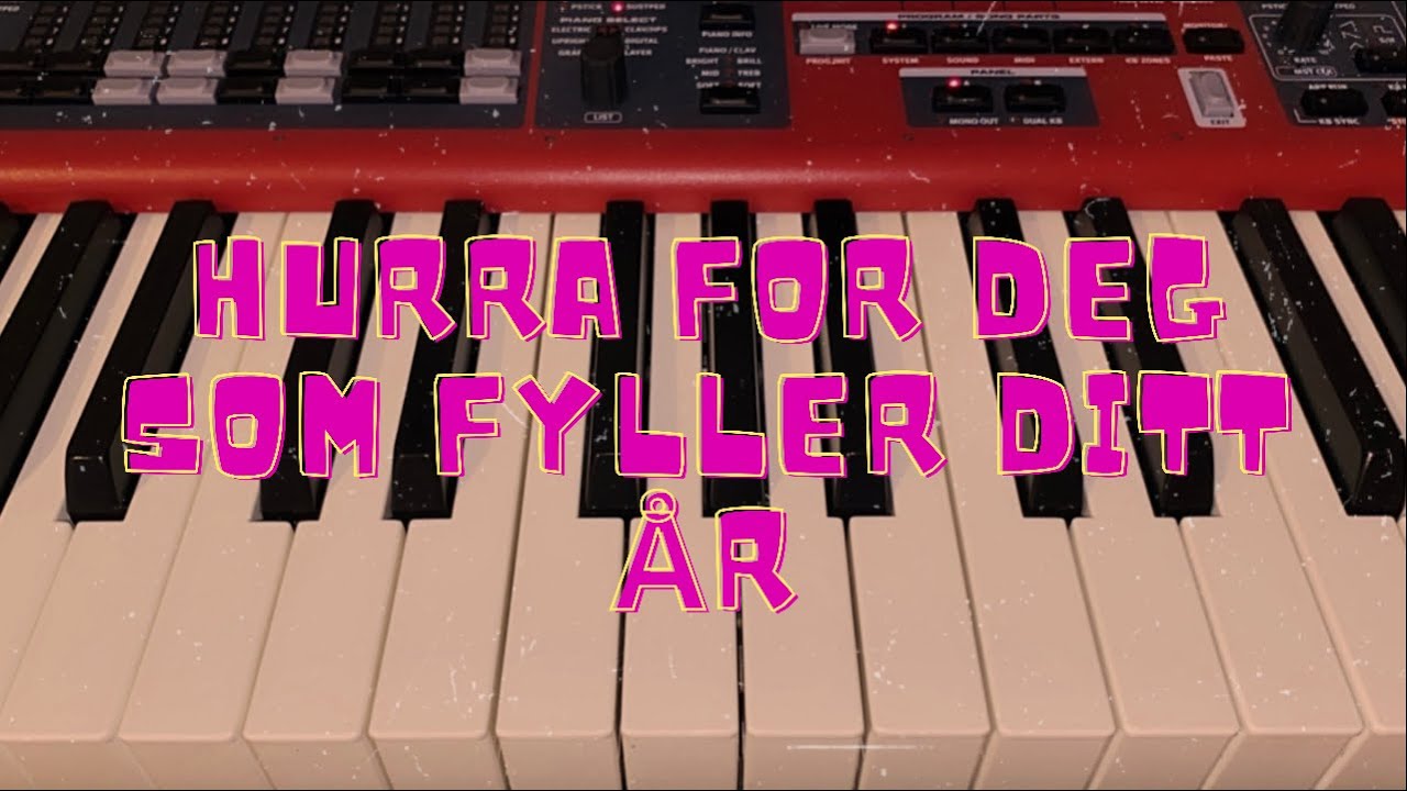 Hurra for deg som fyller ditt år