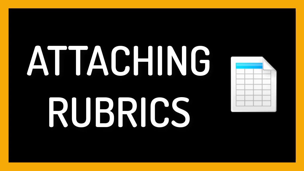 Attaching Rubric to an Assignment in Blackboard