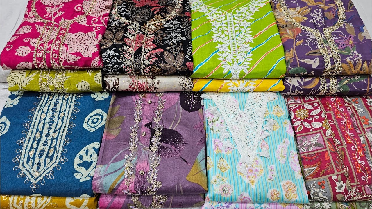 Best cotton ladies Suits design 💥 Wholesale cotton ladies suit market in delhi chandni chowk India