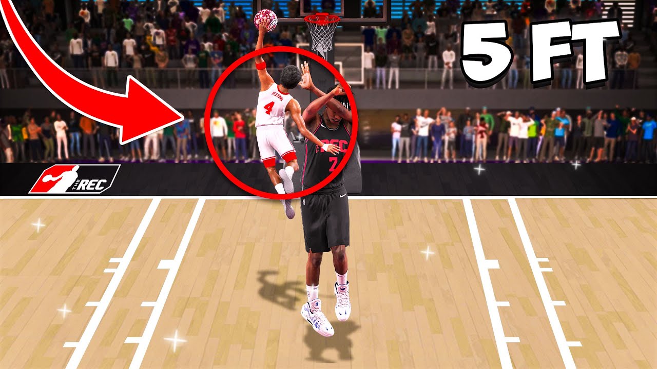 I Brought The WORLDs Smallest SLASHER to Random Rec on NBA 2K24...