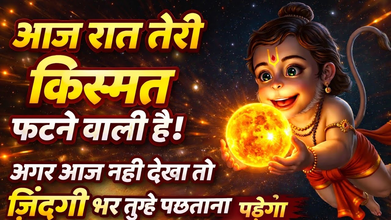 आज रात तेरी किस्मत  फटने वाली हैं  अगर आज नहीं  देखा  ||HANUMAN  Ji ka messages 💌....