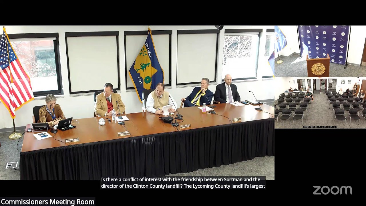 Lycoming County Commissioners Meeting 12-18-25