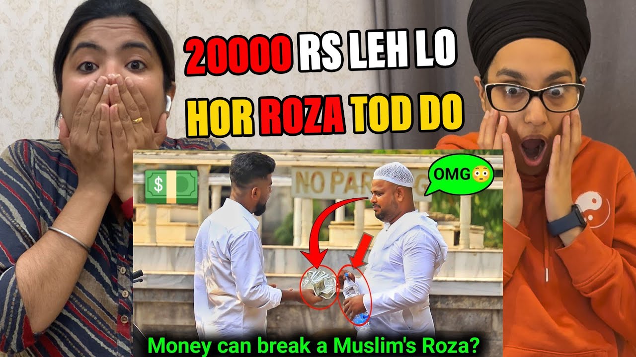 Indian Reacts To A Muslim can break his Roza for Money? 💵😳 Social Experiment