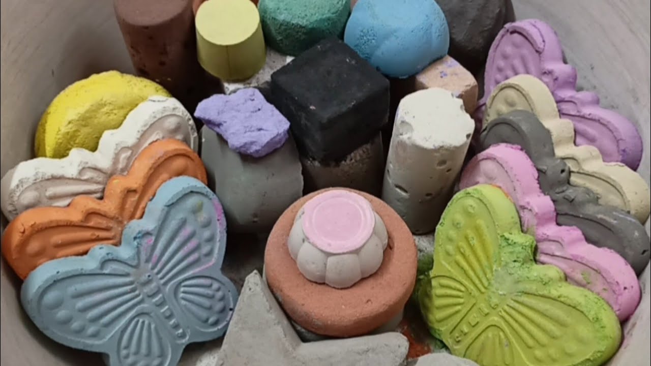 Eid Mubarak🎊✨||1/3||Multiple Colourfull🌈Textures+Shapes Dry Crumbling & Long Dusty🌪️Powder Play ASMR