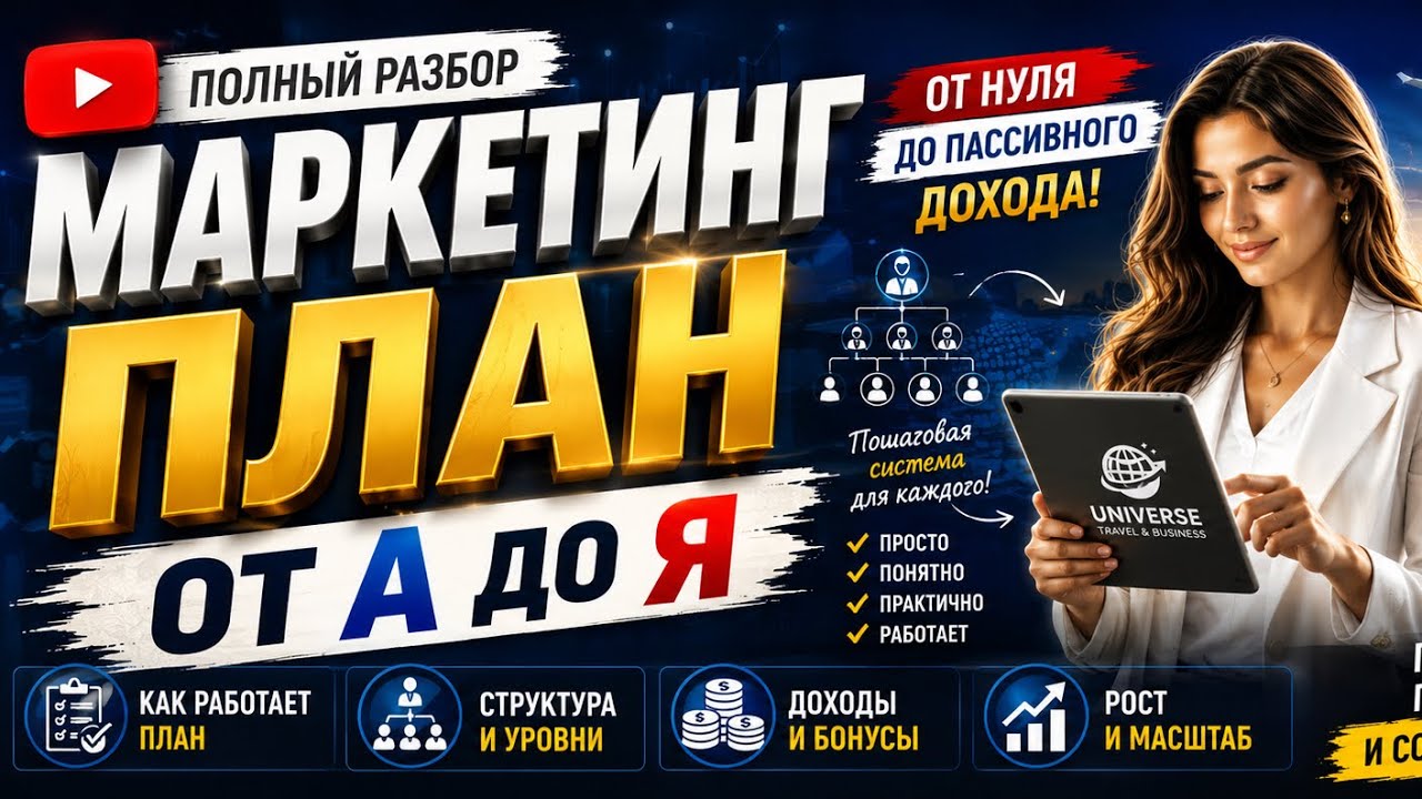 Маркетинг план компании от А до Я  Universe and travel.