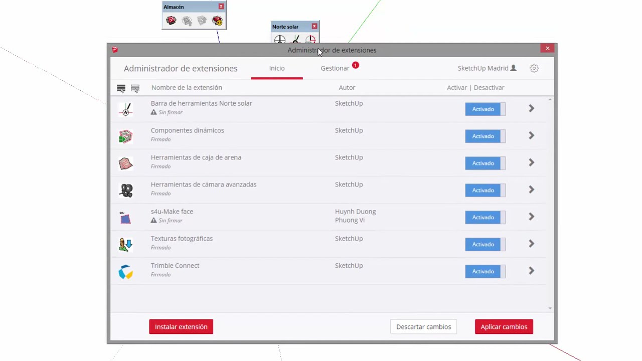⚡  Instalación de Plugins para SketchUp