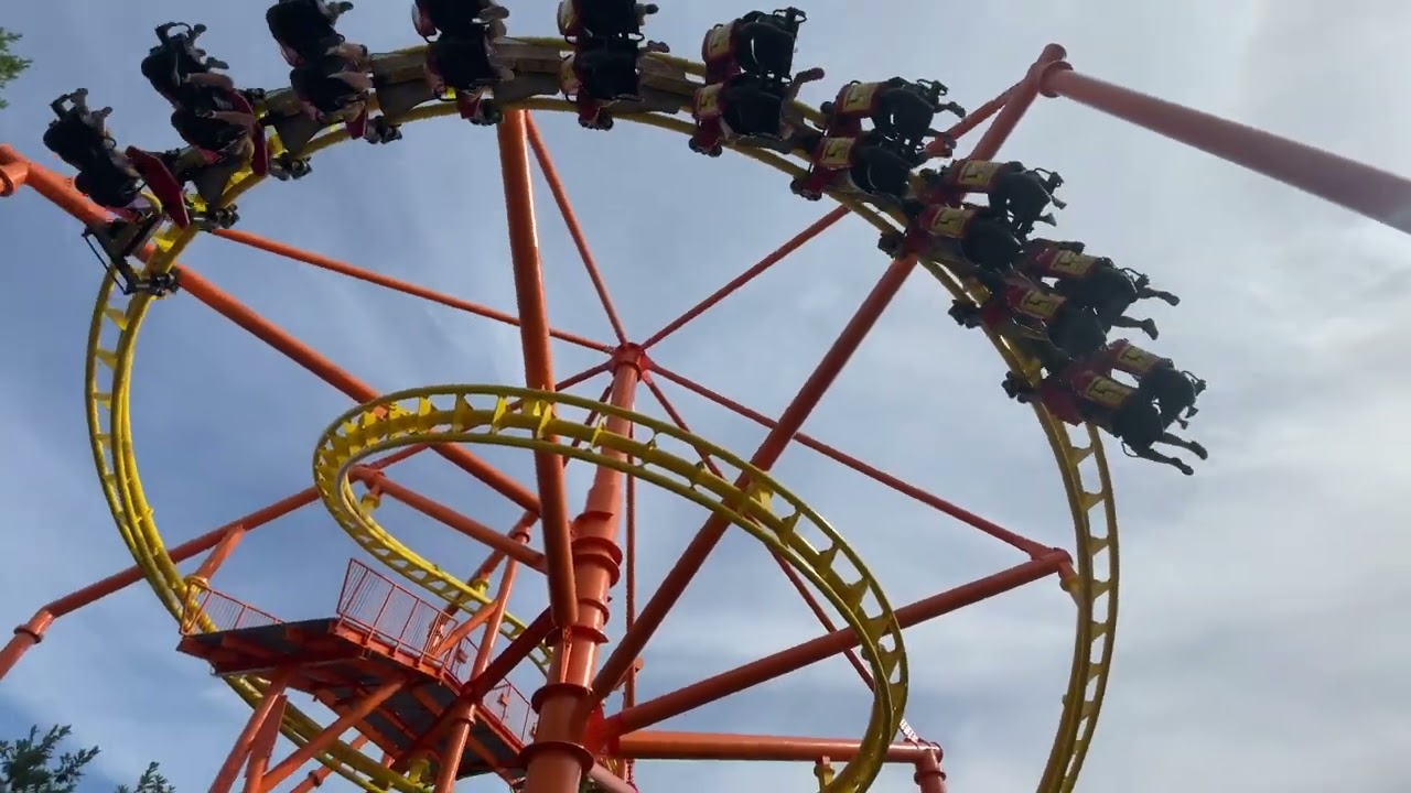 Flying Ace Aerial Chase 4K Off-Ride Footage (Kings Island)