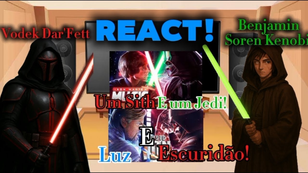 Primeiro React | My AUs Reagindo a um Sith e um Jedi e Luz e Escuridão! | Gacha Club