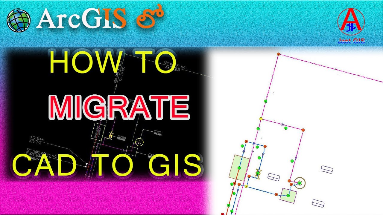 Convert CAD To ArcGIS||How to migrate CAD To GIS||How to convert CAD files into GIS format|ByJastGIS