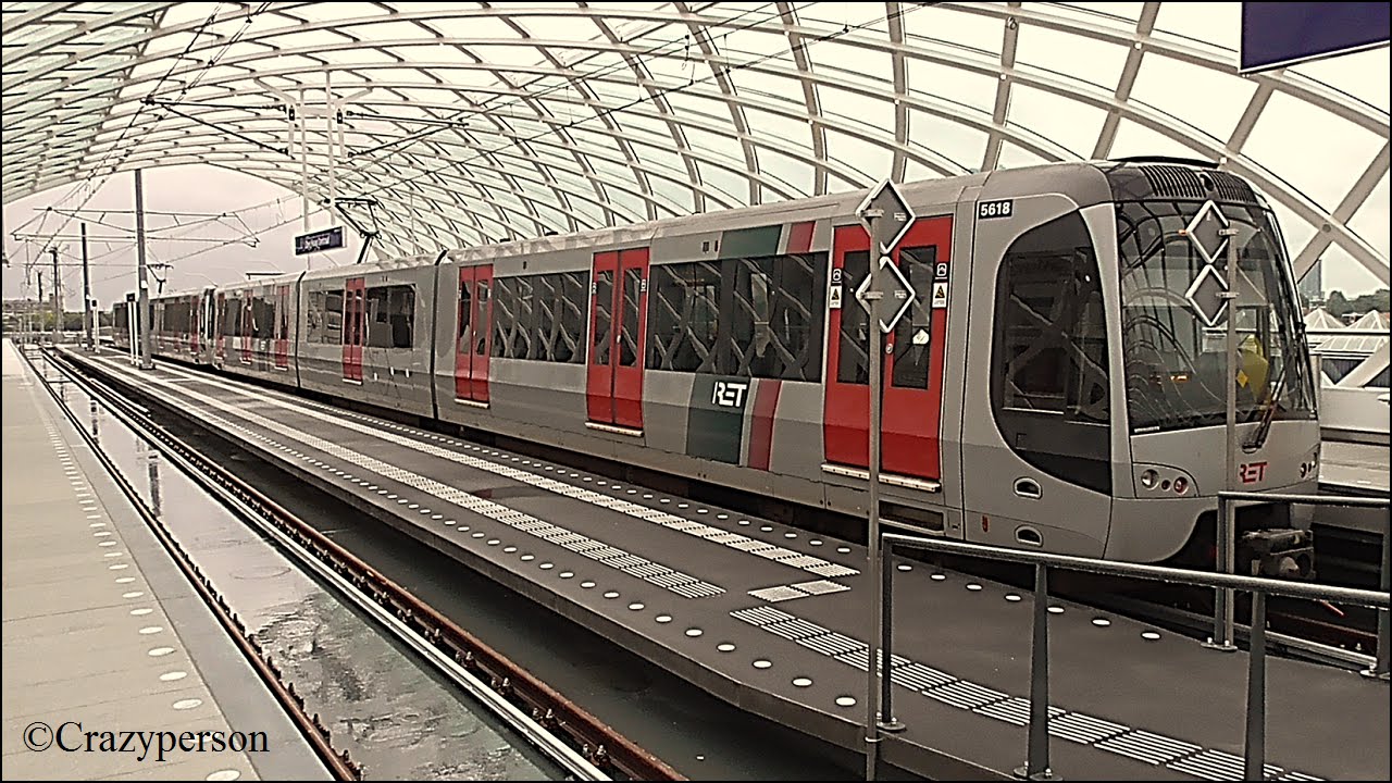 Metro R-NET op nieuw viaduct/station Den Haag CS 1e dag HSE RandstadRail #RNET