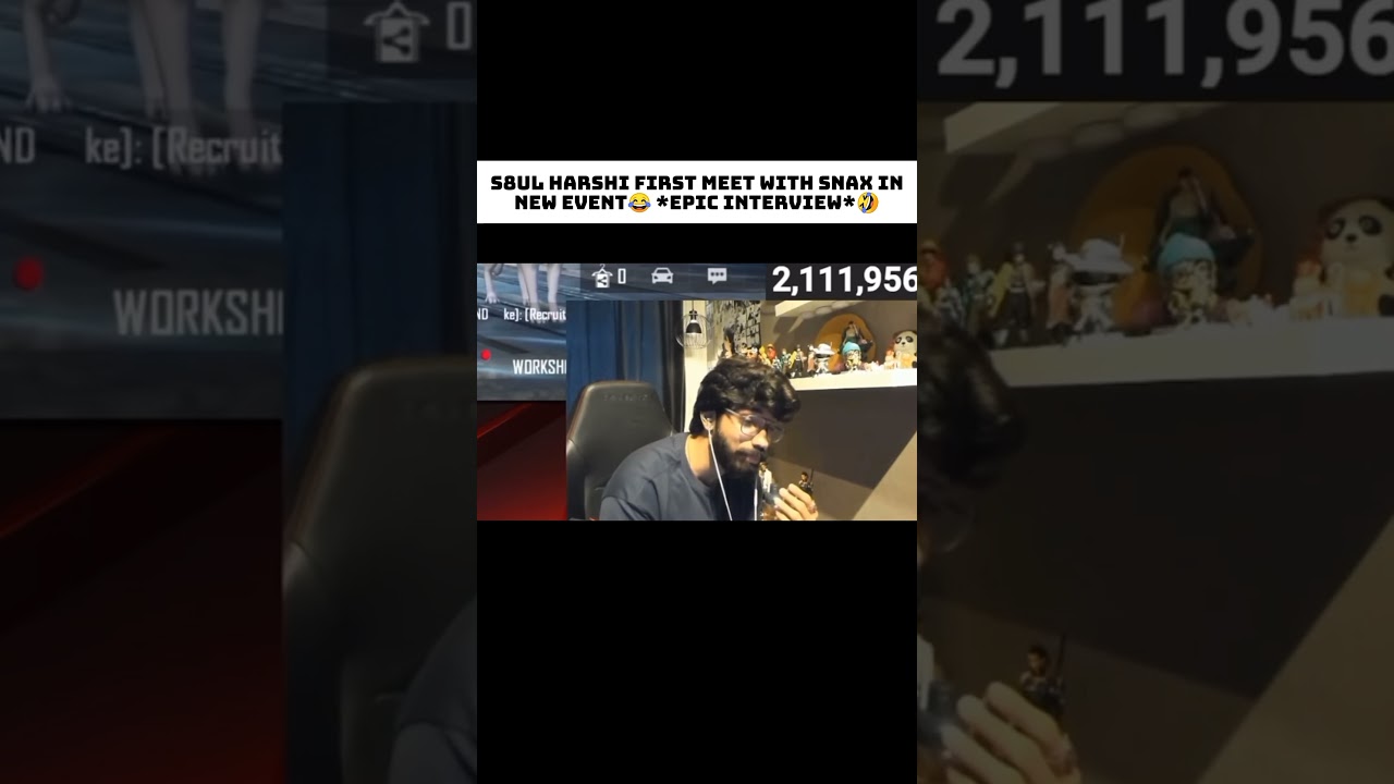 Snax x Harshi FIRST EVER Meet In BGMI New Event 😱🔥 | EPIC Moments #Shorts #Snax #S8UL