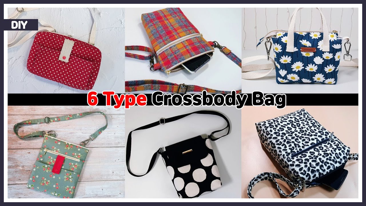 DIY 6type Crossbody bag / Shoulder bag / sewing tutorial [Tendersmile Handmade]