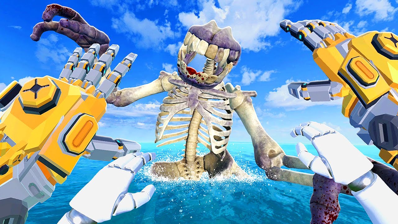 Fighting NEW Bone Kaiju as a Mech - Kaiju Battle Simulator VR