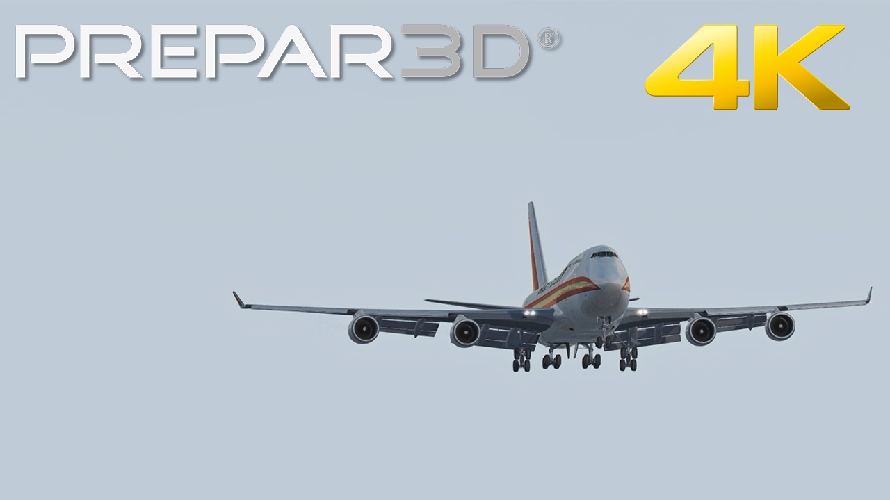P3D 3.4 - PMDG 747 V3 LANDING @ BALI !!! 4K (Extrem Realism)