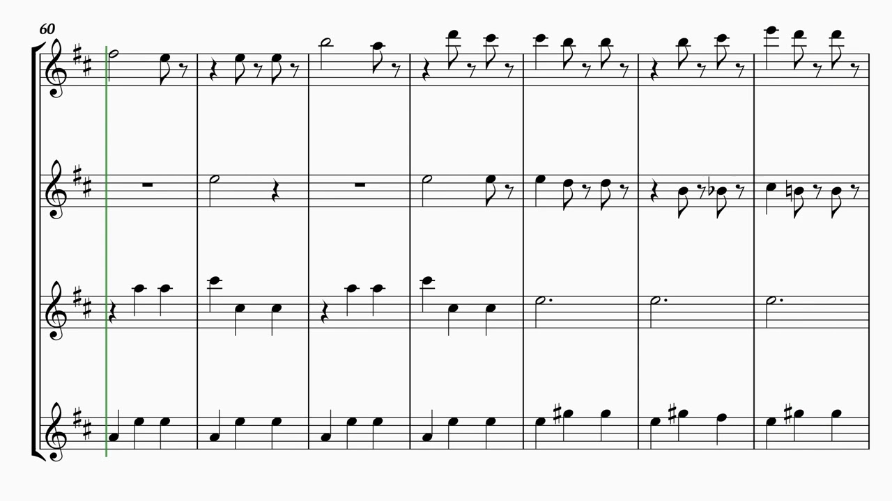 Strauss - Blue Danube Waltz for flute ensemble (quartet)