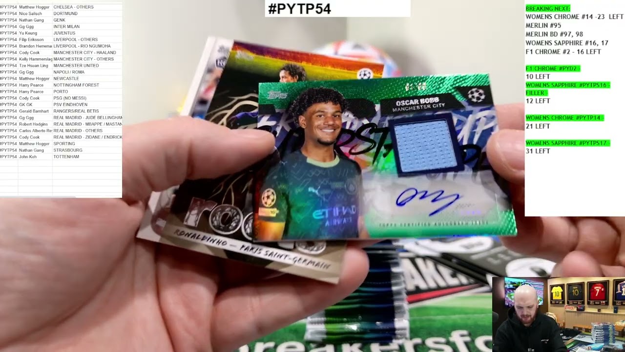 2025-26 Topps UEFA Club Competitions CC26 Soccer 12 Hobby Box PYT Break #PYTP54 (SOCCER BREAKERS FC)