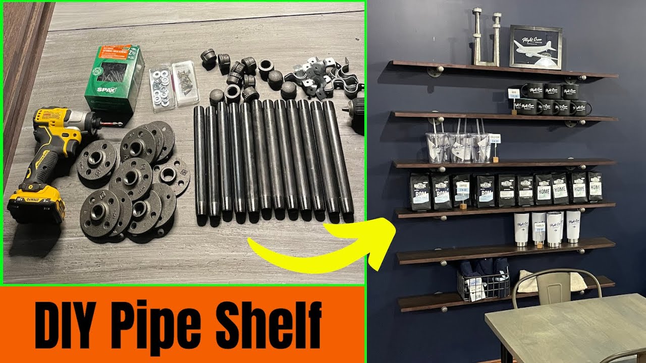 DIY Pipe Shelves From A~Z! Add VALUE to Your Home!