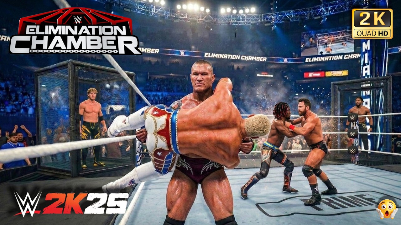 Full Match | Men's Elimination Chamber 2026 | Orton, Cody, Logan, Trick, Jevon, LA Knight | WWE 2K25