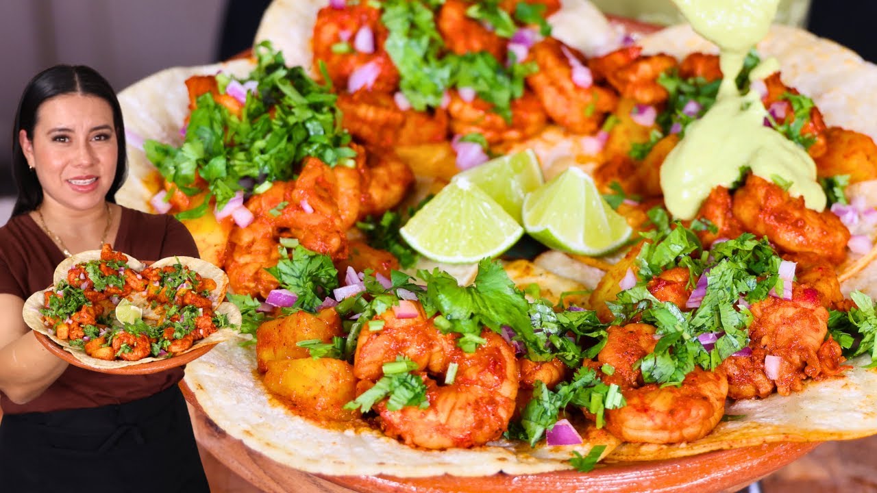 Tacos al PASTOR de CAMARÓN 🦐 |Se Volvieran Tus Favoritos.