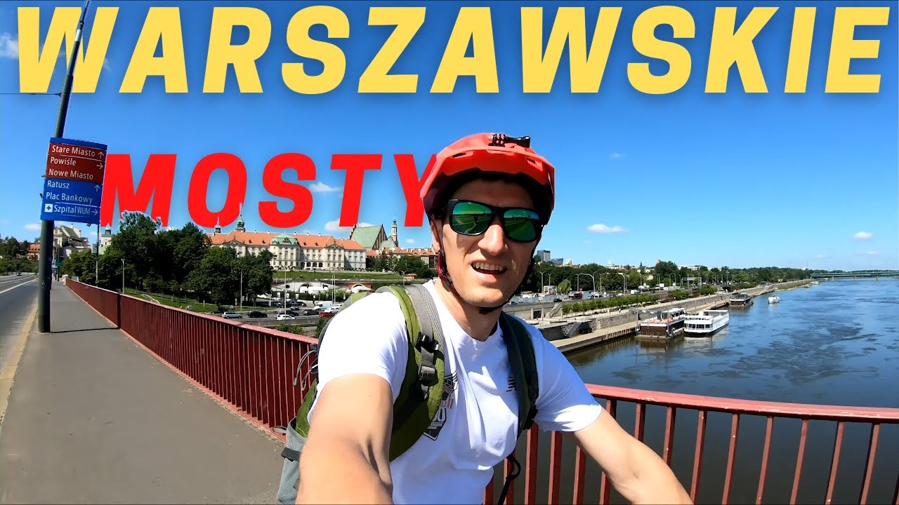 Przejazd przez wszystkie mosty Warszawy na rowerze -  Polska na rowerze #10