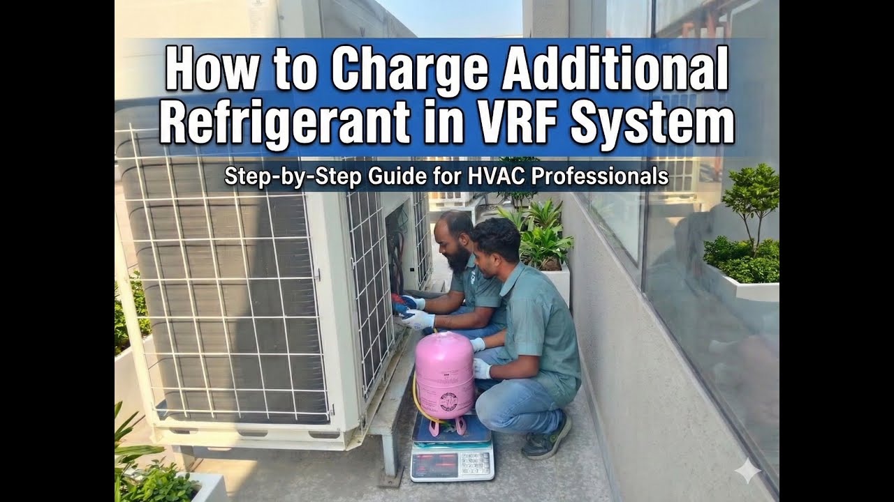 VRF System Additional Refrigerant Charging Procedure 