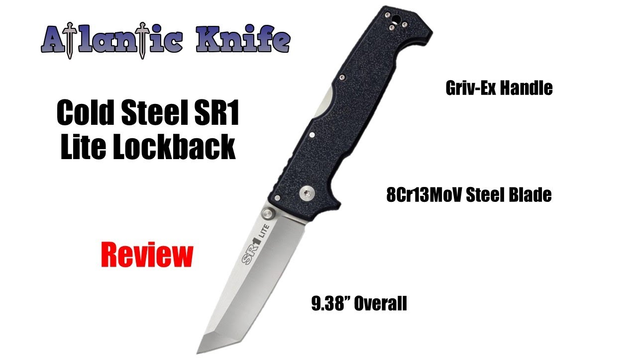 Обзор складного ножа Cold Steel SR1 Lite с замком Lockback | Atlantic Knife Reviews 2020
