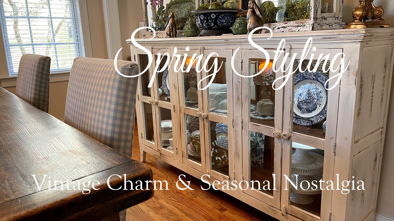 SPRING DINING ROOM & CONSOLE DECORATING IDEAS ~ FRENCH & ENGLISH COUNTRY STYLE DECORATING