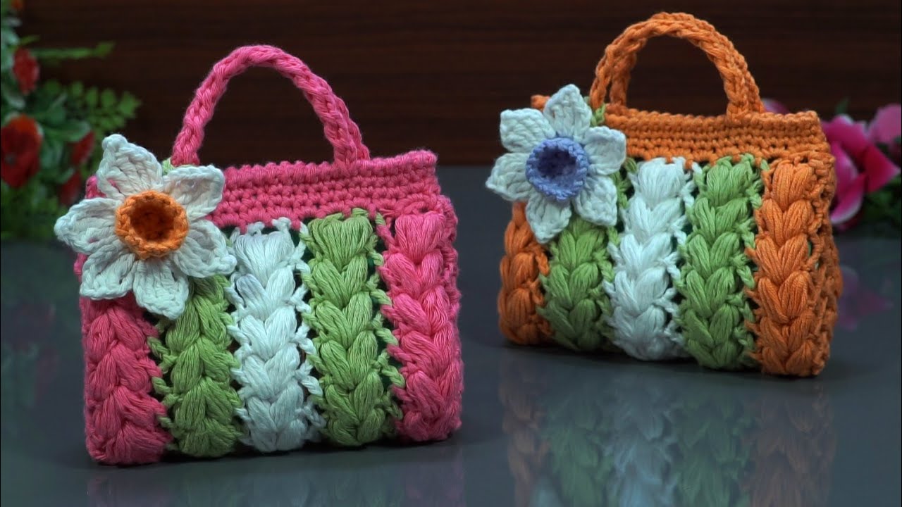 Divine!°🎀🌸Crochet Mini Bag Design || Easy & Simple
