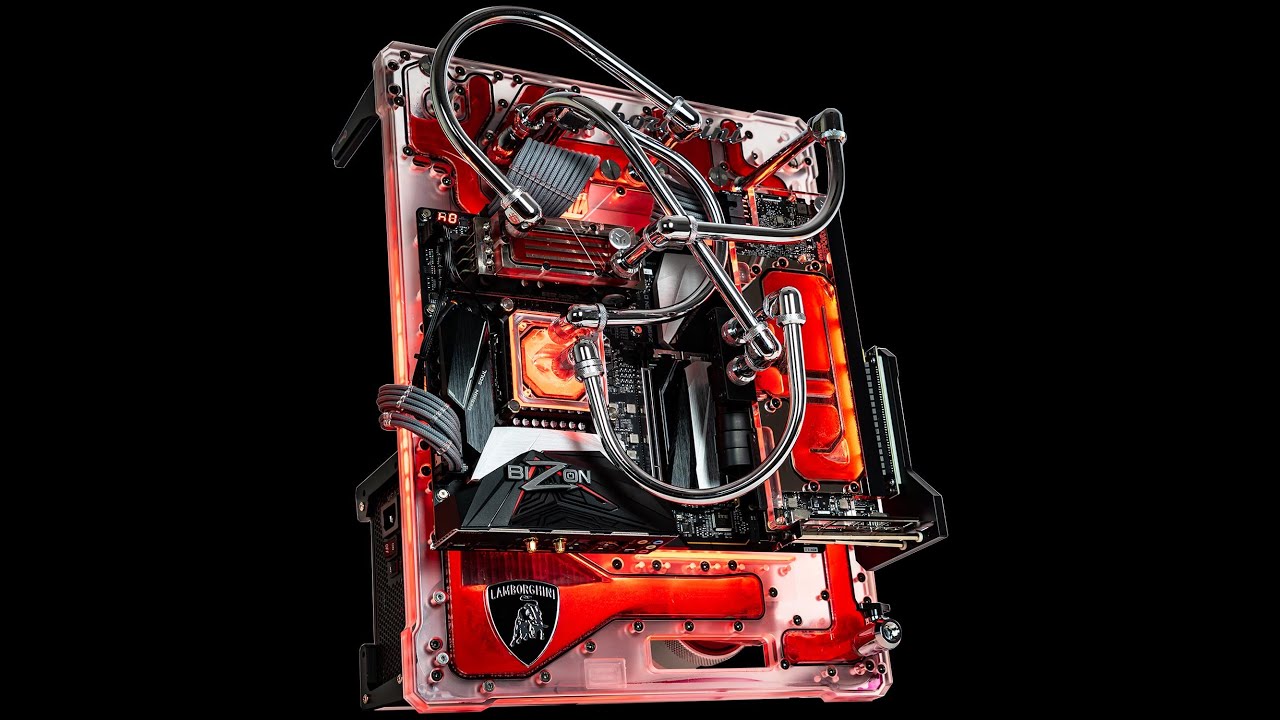 Bizon R1000 &ndash; Limited edition desktop PC &ndash; open-frame water-cooled exotic gaming PC, luxury computer