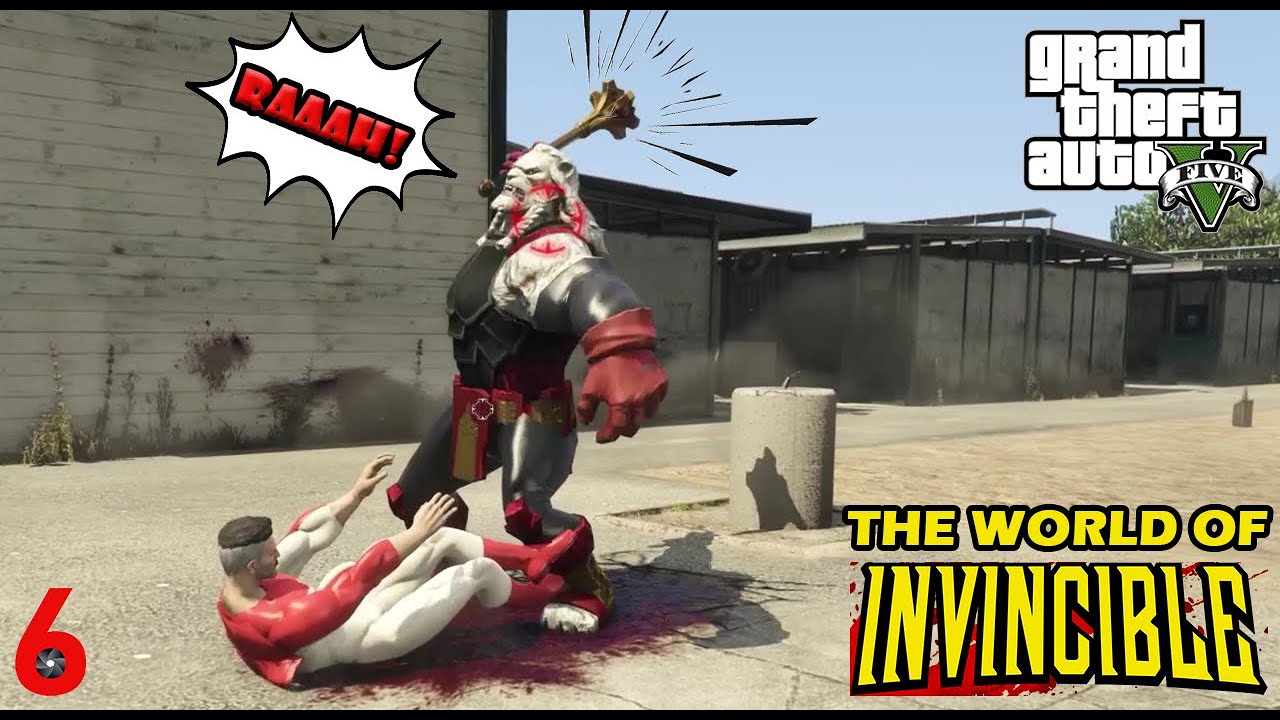 Omni-Man (Nolan) vs Battle Beast! (World of Invincible) - GTA V Superhero Mods