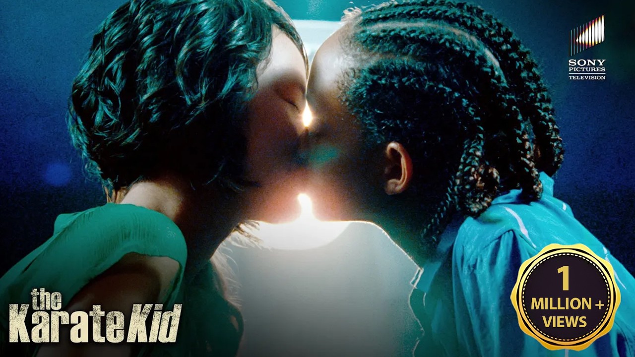 Dre's First Kiss on Valentine's Day | Dre and Meiying | The Karate Kid