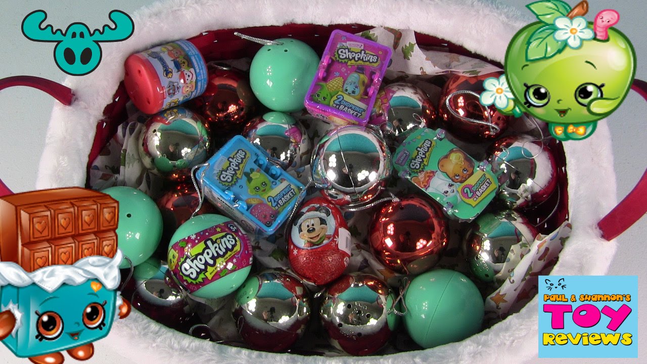 Surprise Egg Shopkins Baubles Christmas Opening | Paw Patrol | PSToyReviews