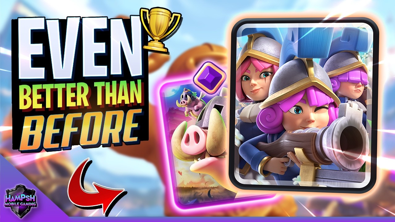 NEW Improved Three Musketeer Deck 😳 EVEN Better Than Before in Clash Royale
