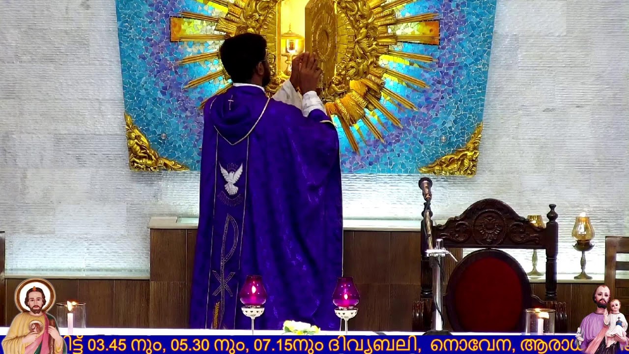 04-03-2026  Wednesday  6.am &7.am  Holy Mass  St Joseph & St JUDE Church Thevara