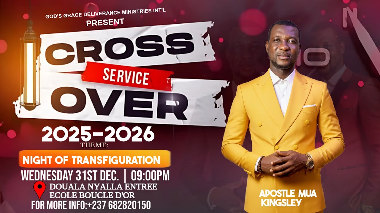 join us in today's WEDNESDAY CROSS OVER NIGHT 31/12/2025 broadcasting from Douala Cameroon