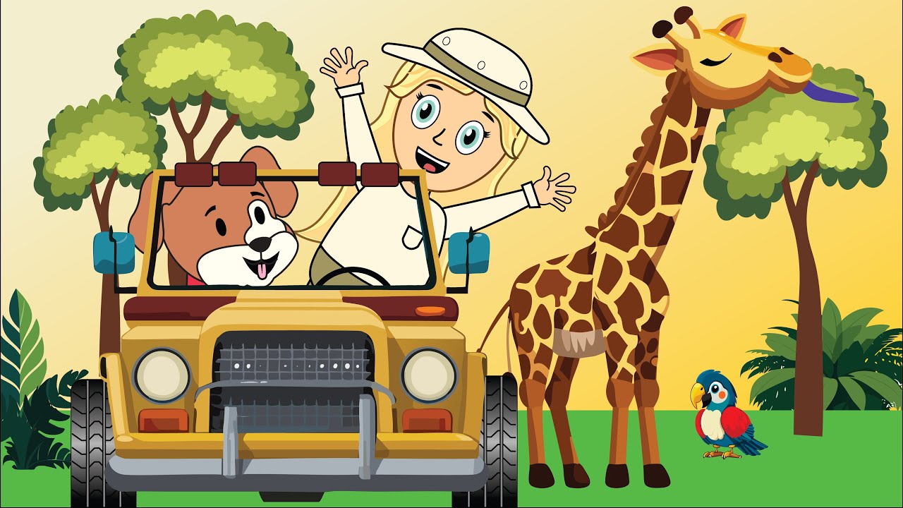 Bella and Boo's Safari Adventure: Learning About Animals | Educational Cartoon for Preschoolers 🐵🦒🌴