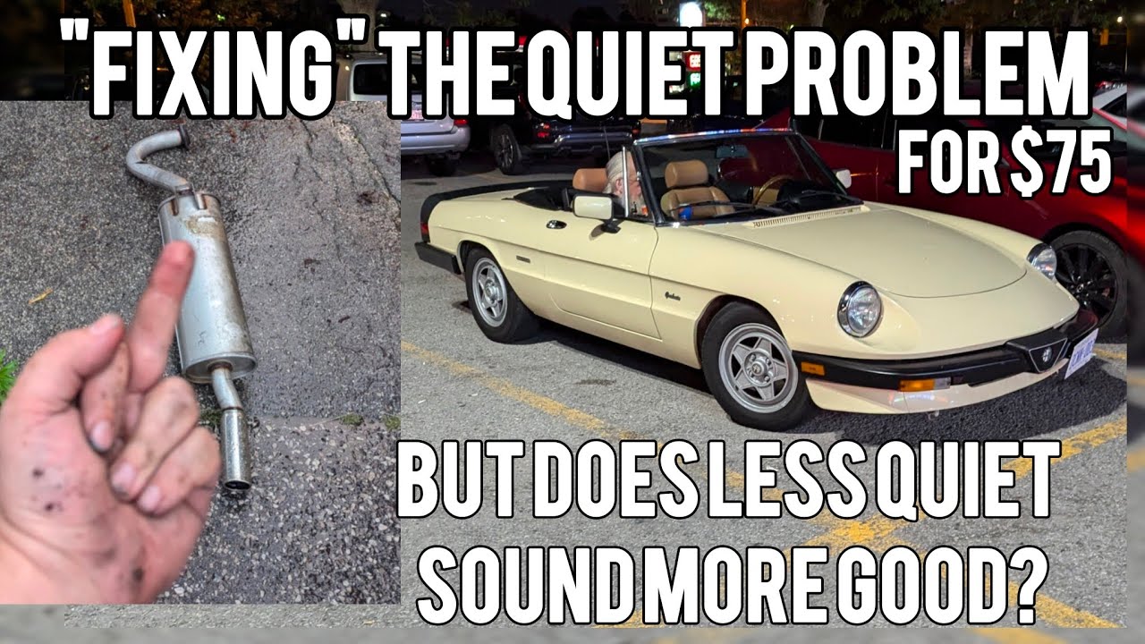 Straightpiping The Only Classy Car I've Ever Owned - 1987 Alfa Romeo Spider 2000 exhaust soundcheck