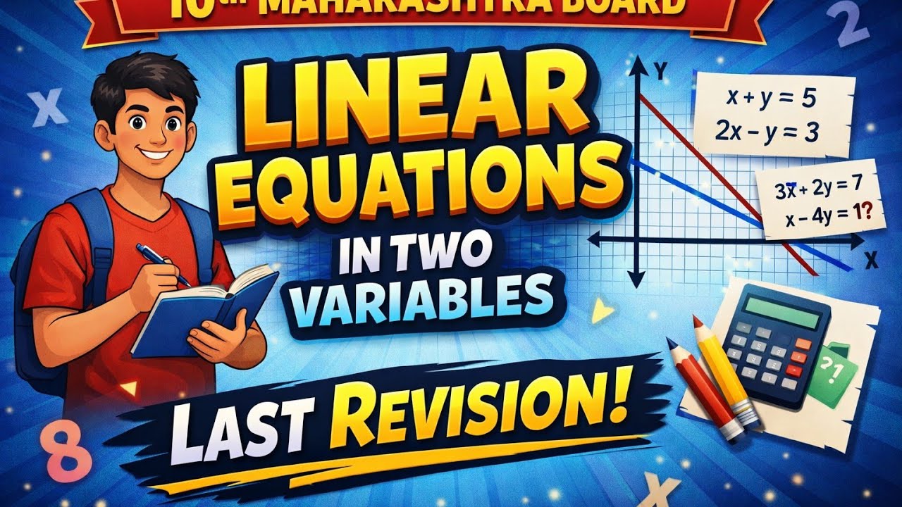 Full Chapter Revision – Linear Equations in Two Variables | Score 100% in Maths #10th  #maths