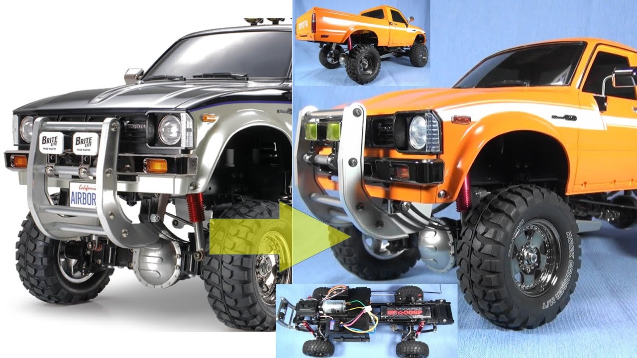 1/10 タミヤ ハイラックス ハイリフト 『ボディ下げ』『バッテリー移設』 Tamiya Hilux High-Lift