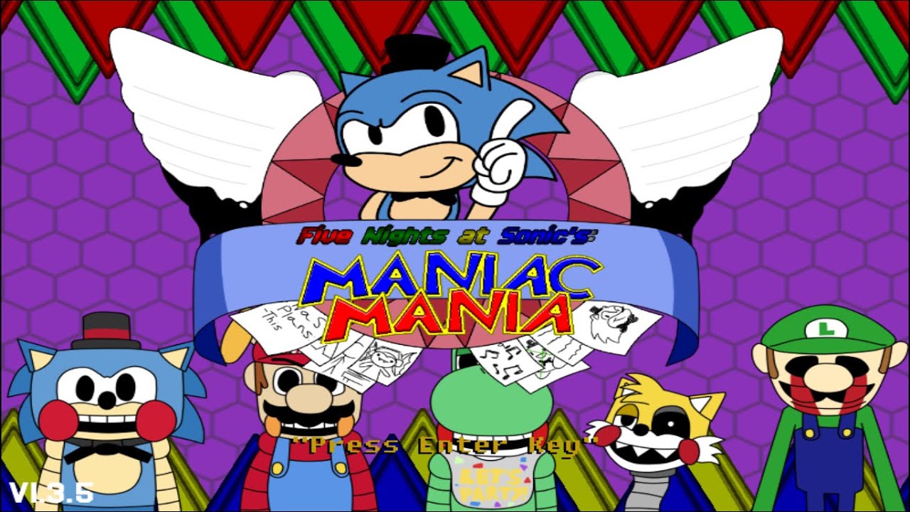 FIVE NIGHTS AT SONIC MANIAC MANIA ROOM FOR ONE MORE {EXTREMEIY HARD}