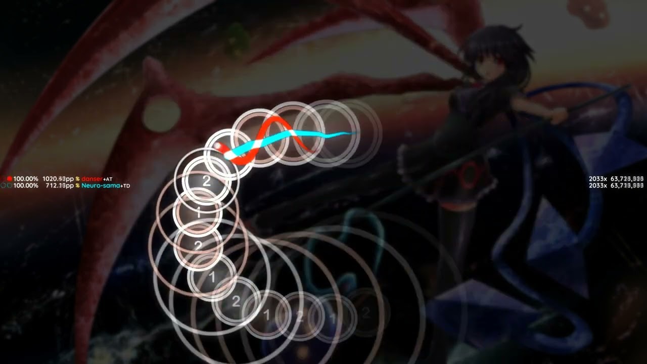 Neuro-sama VS Danser on GALAXY COLLAPSE